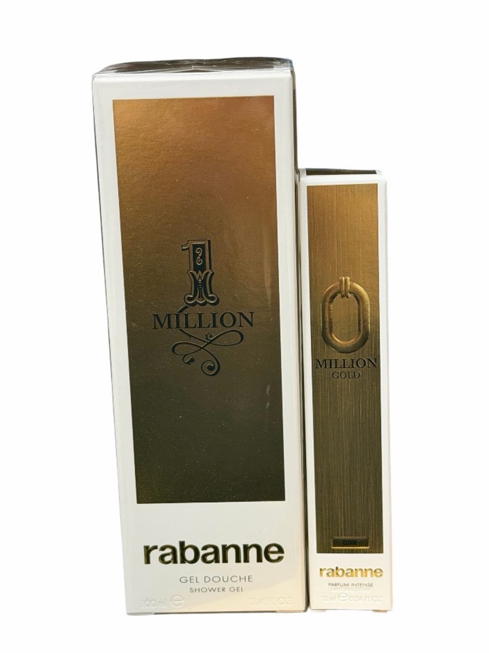 Paco Rabanne 1 Million Travel Shower Gel and Million Gold Travel Size Cologne